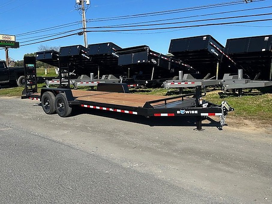 BWise 7 x 22 Heavy Duty Equipment Trailer β Ladder Ramps β Used